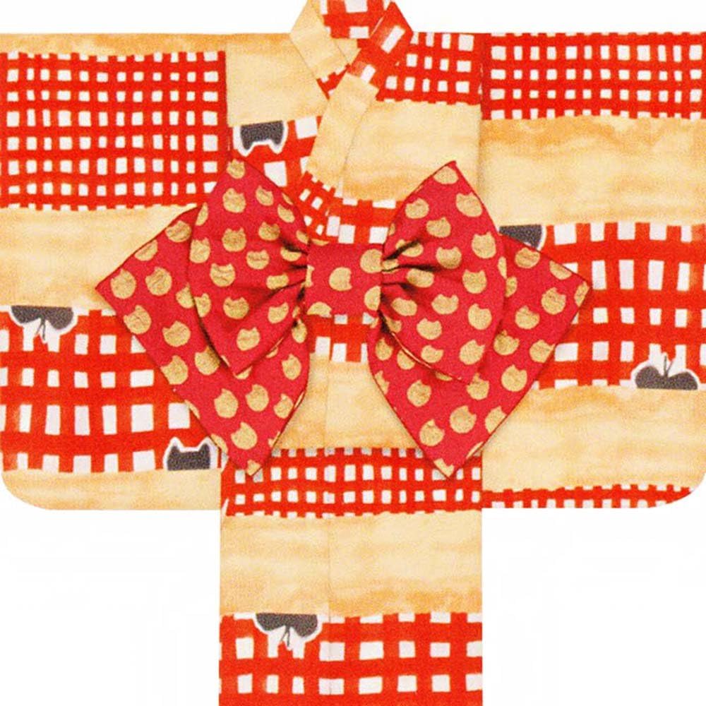 K731】七五三 七歳～ 時短！ 二部式作り帯 正絹 プラチナ本銀二重織